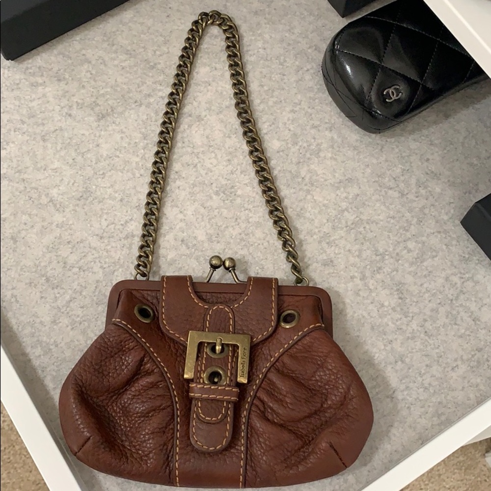 Isabella Fiore kisslock satchel purse